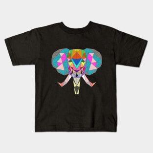 Geometric Elephant Kids T-Shirt